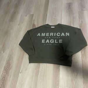 American Eagle Outfitters women's Olive Crewneck Sweater